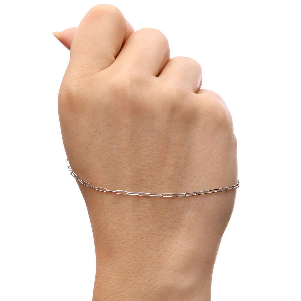 Tornozeleira Em Ouro Branco18k