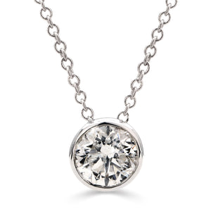 Pingente em Ouro Branco 18k com Diamante Aprox. 50 pts