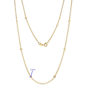Colar em Ouro Amarelo 18k  com 10 Diamantes