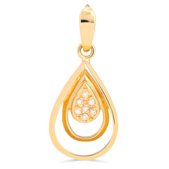 Pingente em Ouro Amarelo 18k com Diamantes
