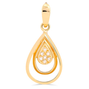 Pingente em Ouro Amarelo 18k com Diamantes