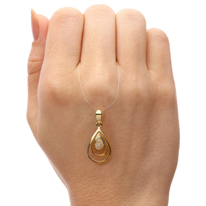 Pingente em Ouro Amarelo 18k com Diamantes