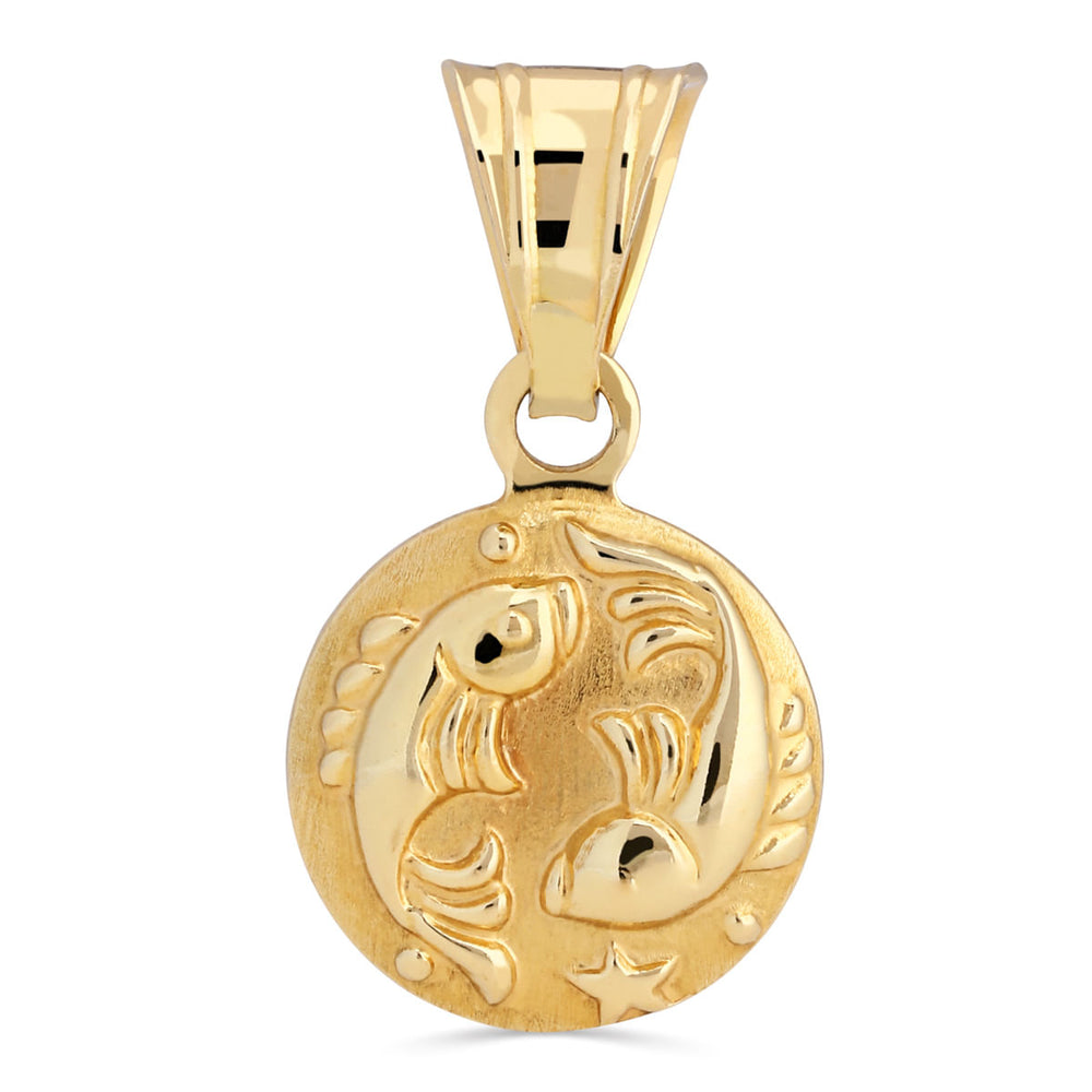 Pingente Em Ouro Amarelo 18k Peixes
