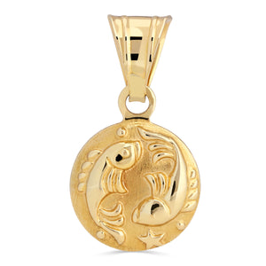 Pingente Em Ouro Amarelo 18k Peixes