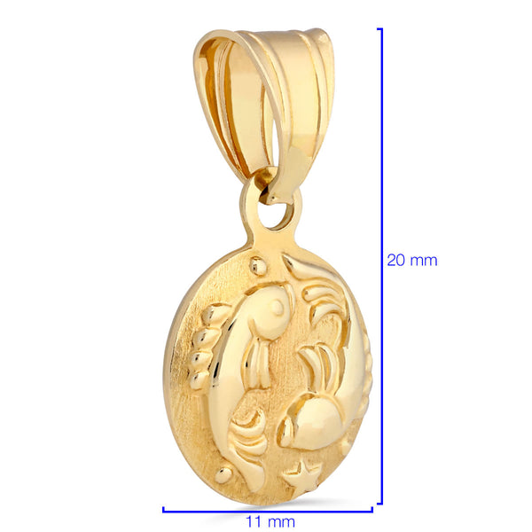 Pingente Em Ouro Amarelo 18k Peixes