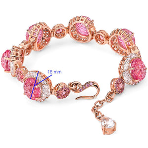Pulseira Linha Premium em Prata 925 com Topazios e Safiras