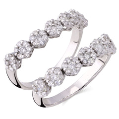 192669 - Aparador em Ouro Branco 18 k com Diamantes Aprox. 65 pts