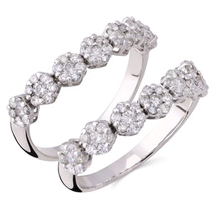 192669 - Aparador em Ouro Branco 18 k com Diamantes Aprox. 65 pts