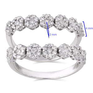 192669 - Aparador em Ouro Branco 18 k com Diamantes Aprox. 65 pts