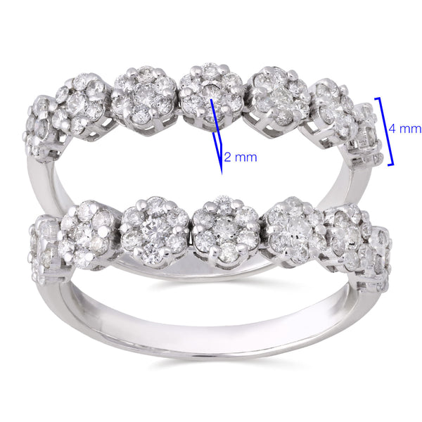 192669 - Aparador em Ouro Branco 18 k com Diamantes Aprox. 65 pts