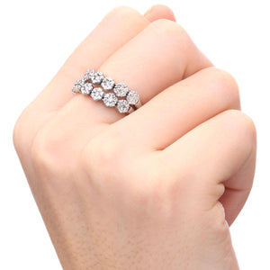 192669 - Aparador em Ouro Branco 18 k com Diamantes Aprox. 65 pts