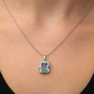 Conjunto em Prata Fluorita Bi-Color