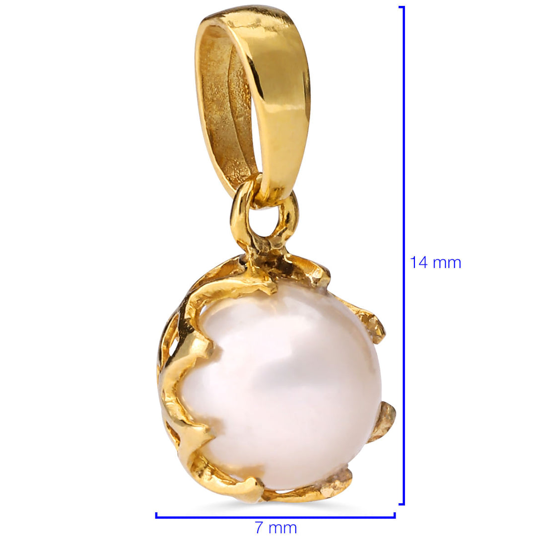 Pingente Ouro Amarelo 18 k com Perola
