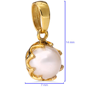 Pingente Ouro Amarelo 18 k com Perola