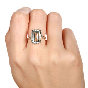 Conjunto em Prata 925 com Ametista Verde