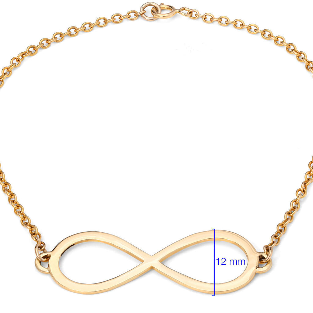 Pulseira em Ouro Amarelo 18k Infinito