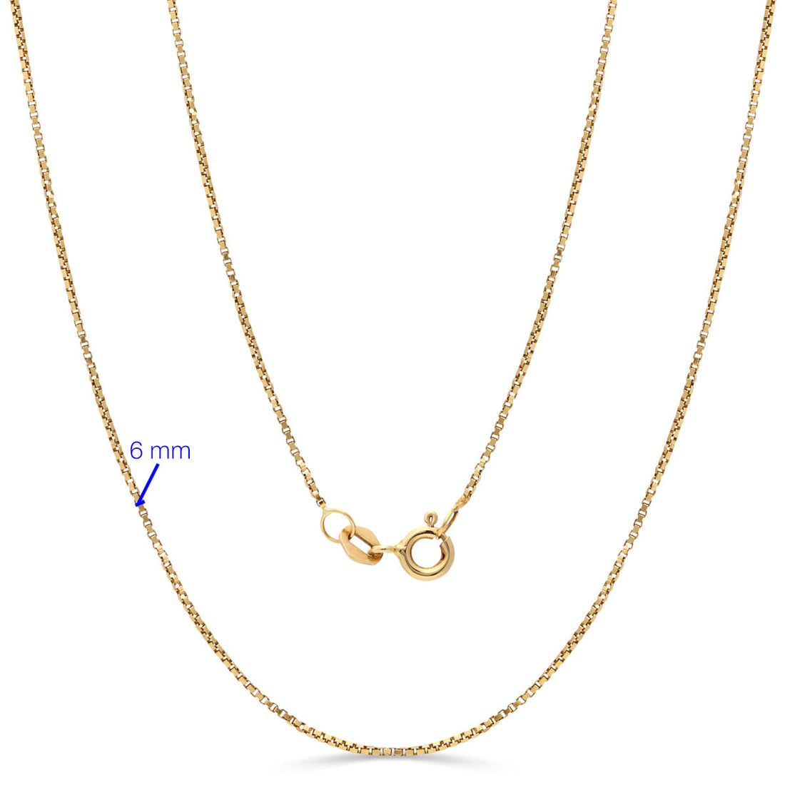 Corrente Malha Veneziana 46 cm Ouro Amarelo