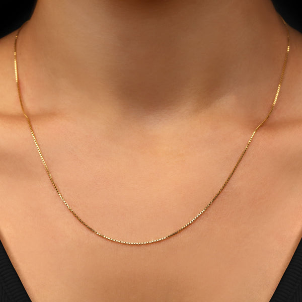 Corrente Malha Veneziana 46 cm Ouro Amarelo