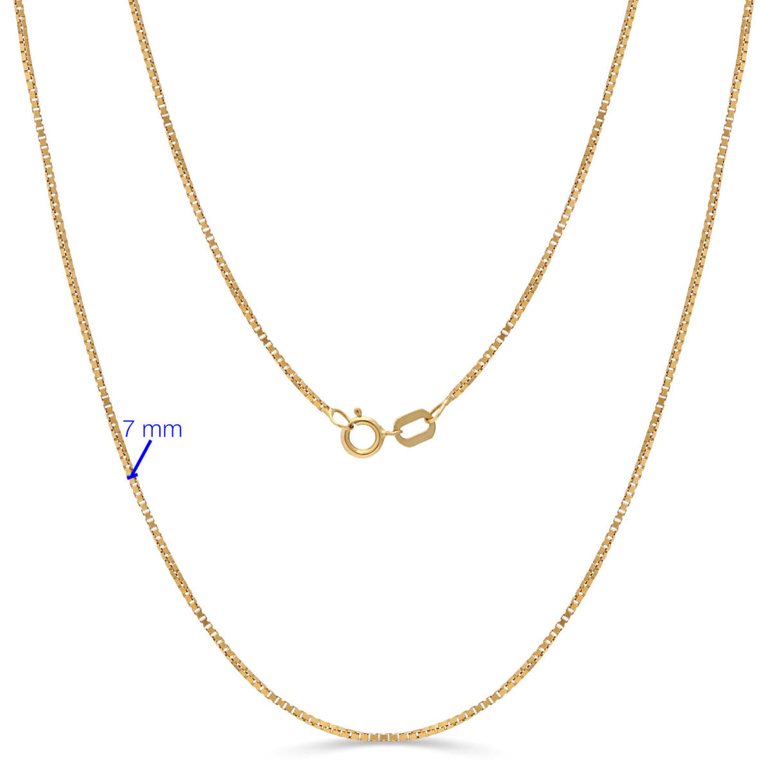 Corrente Malha Veneziana 45 cm Ouro Amarelo 18 k