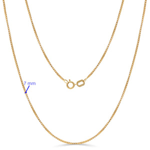 Corrente Malha Veneziana 45 cm Ouro Amarelo 18 k
