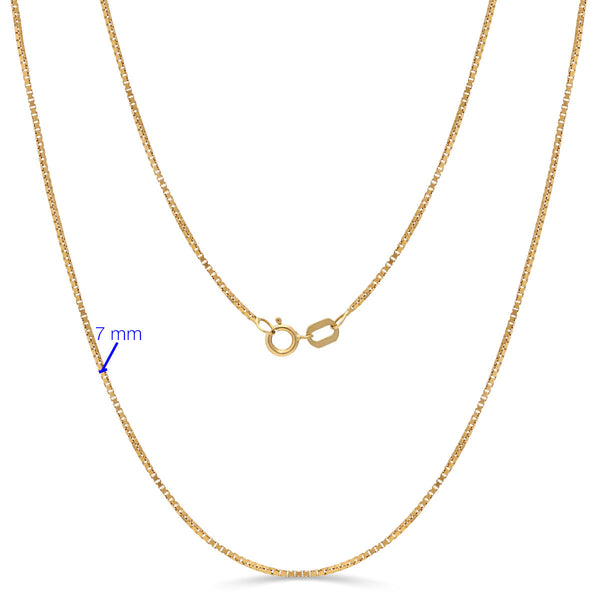Corrente Malha Veneziana 45 cm Ouro Amarelo 18 k