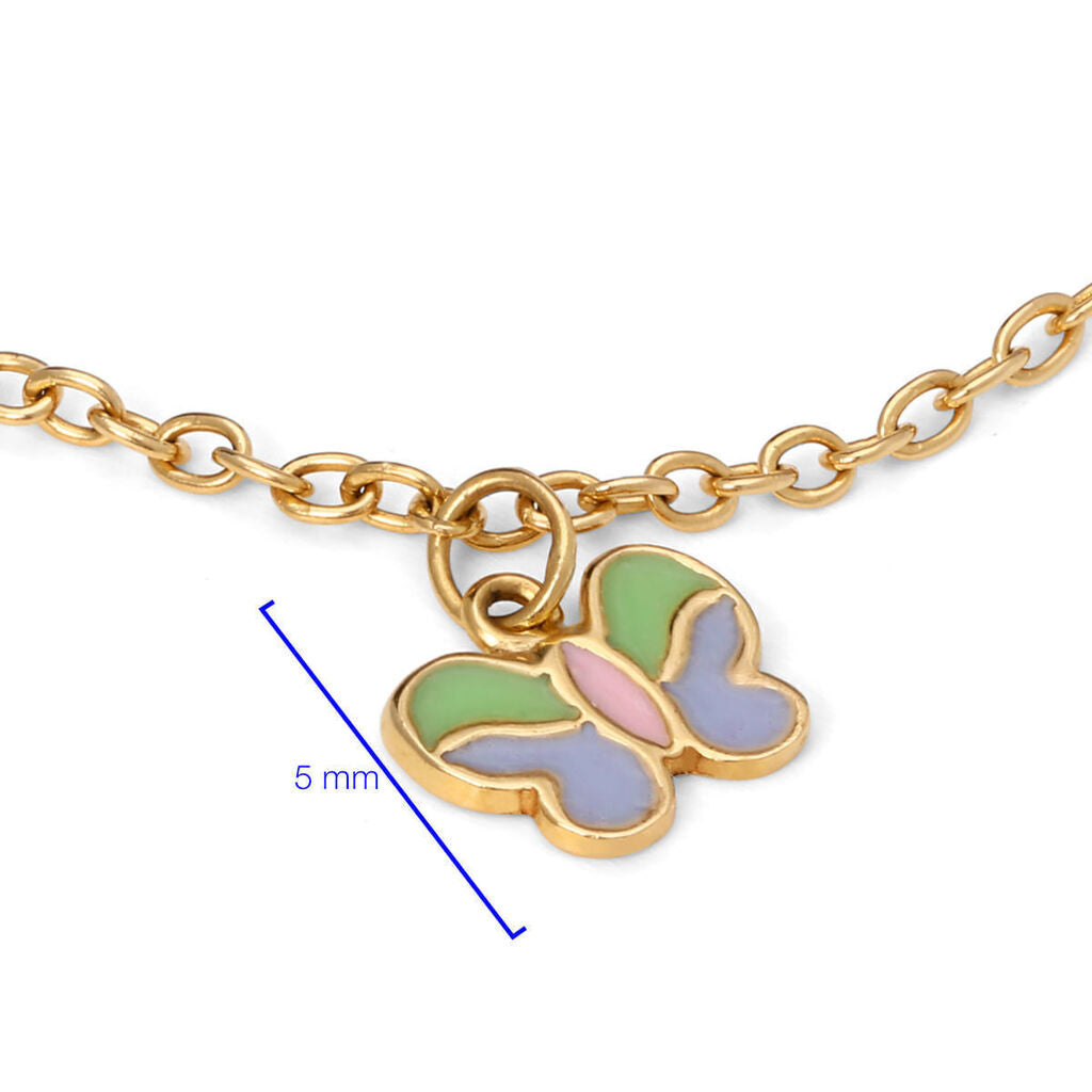 Pulseira em Ouro Amarelo 18k com Mina Coloridas