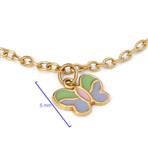 Pulseira em Ouro Amarelo 18k com Mina Coloridas