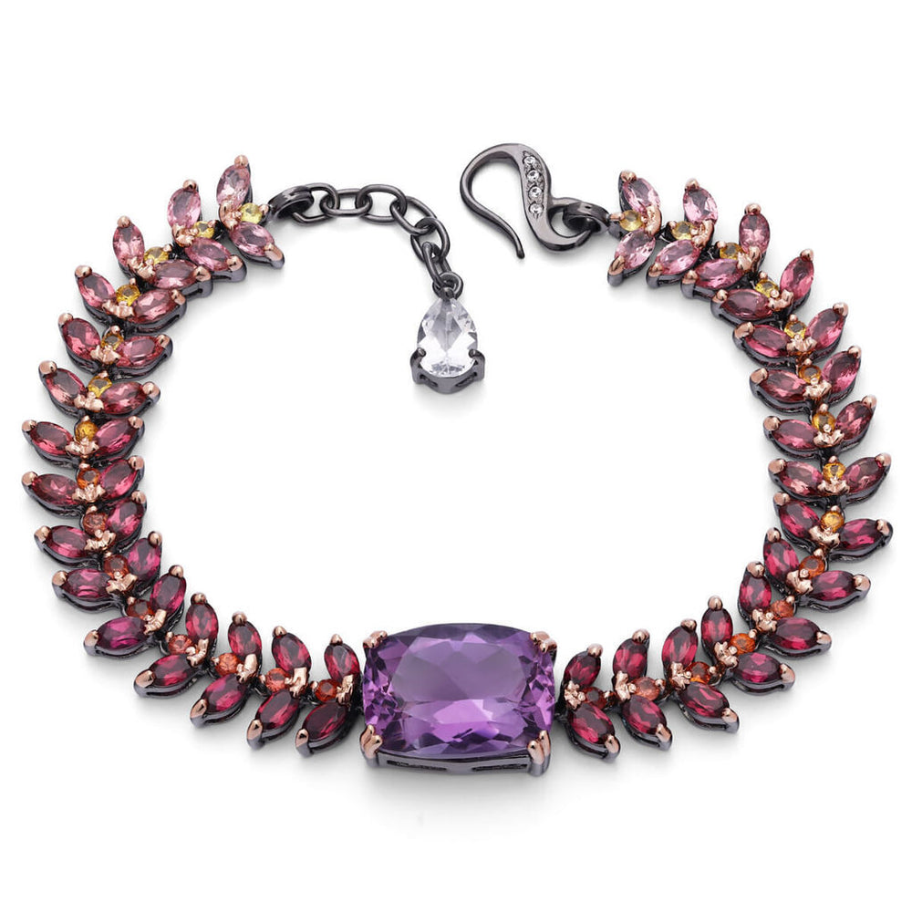 Pulseira Linha Premium em Prata 925 com Mix de Pedras