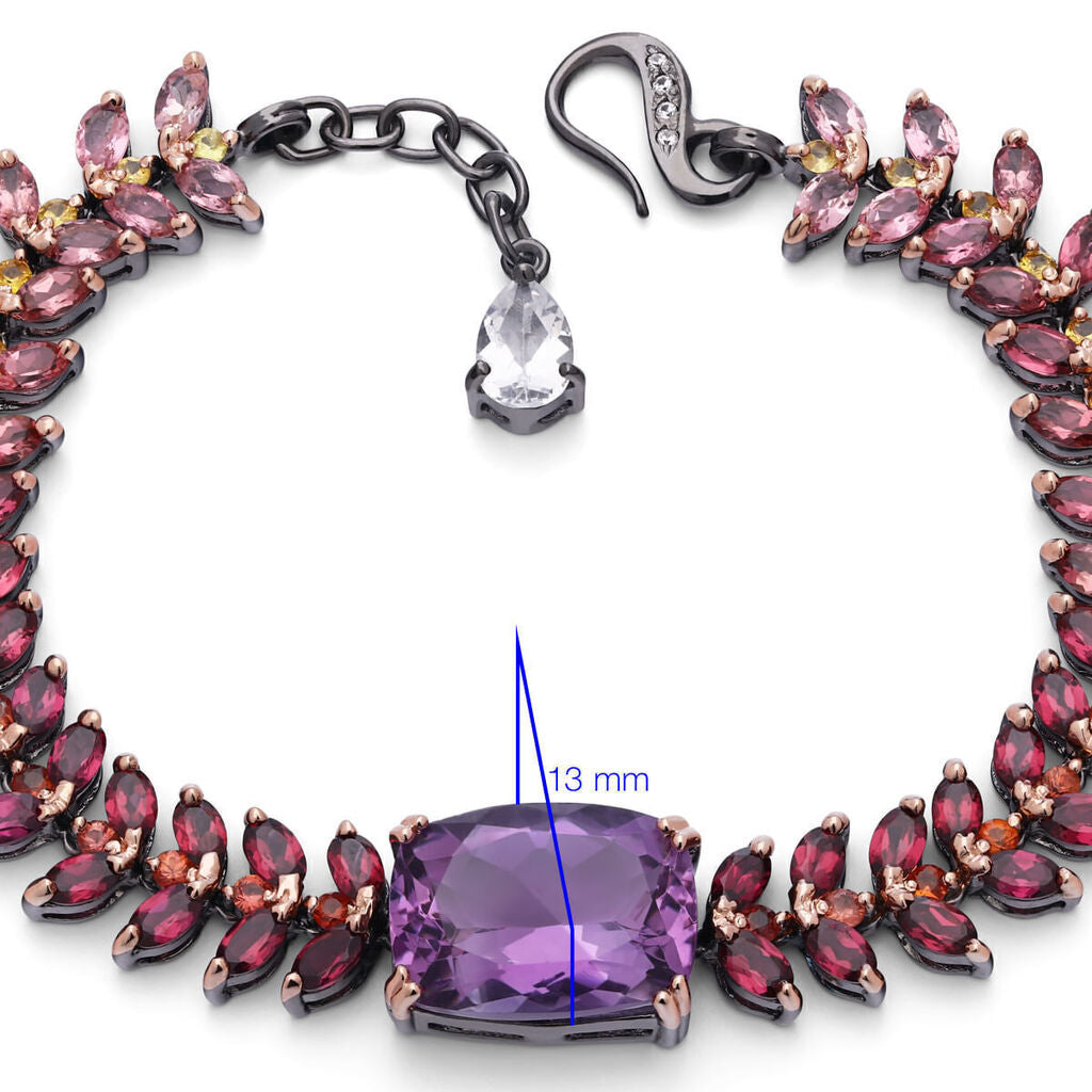 Pulseira Linha Premium em Prata 925 com Mix de Pedras