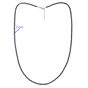 Colar em Prata 925 Briolet Black Spinel