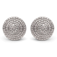 Par de Brinco em Prata 925 com Diamante