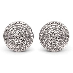 Par de Brinco em Prata 925 com Diamante