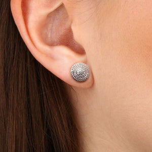 Par de Brinco em Prata 925 com Diamante