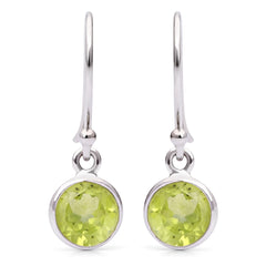 Par de Brinco em Prata 925 com Peridoto