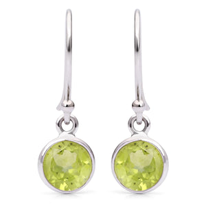Par de Brinco em Prata 925 com Peridoto