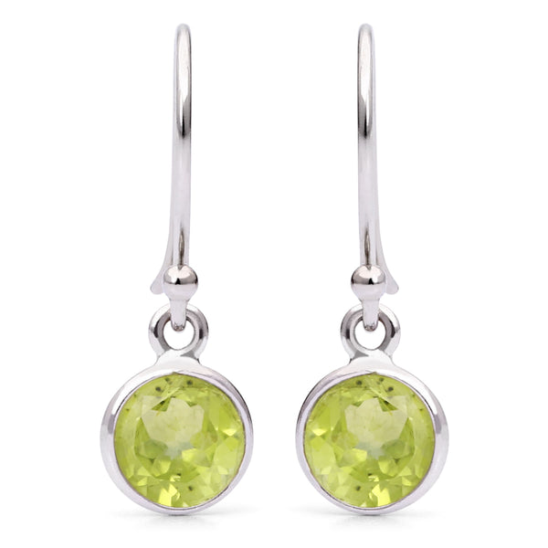 Par de Brinco em Prata 925 com Peridoto