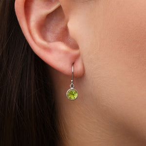 Par de Brinco em Prata 925 com Peridoto
