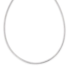 Colar Ômega 2mm- 46 Cm Prata
