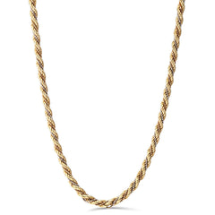 Corrente em Ouro Amarelo 18 k Malha Corda - 41 cm