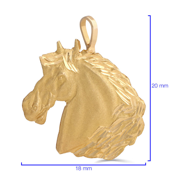 PINGENTE  CAVALO  AU AM 18K