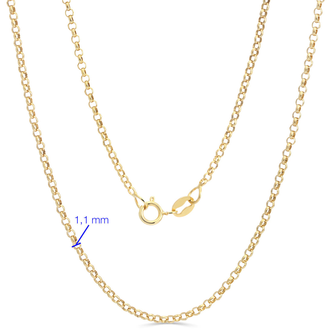 CORRENTE ELOS, 45CM AU AM 18K <AROS: DIM.:>