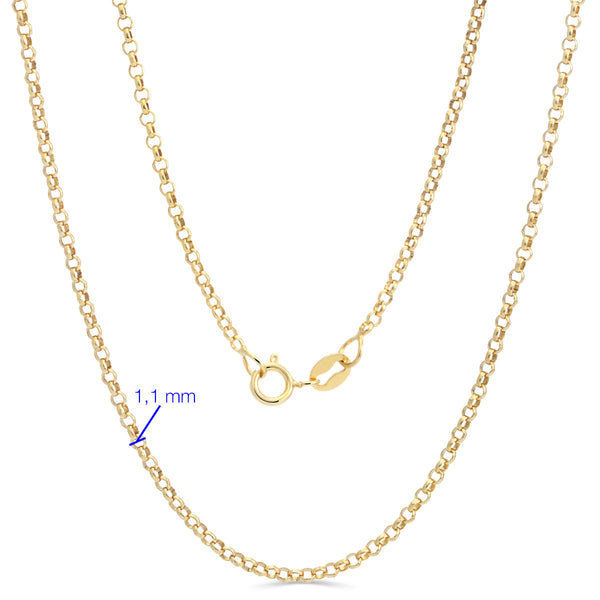 CORRENTE ELOS, 45CM AU AM 18K <AROS: DIM.:>
