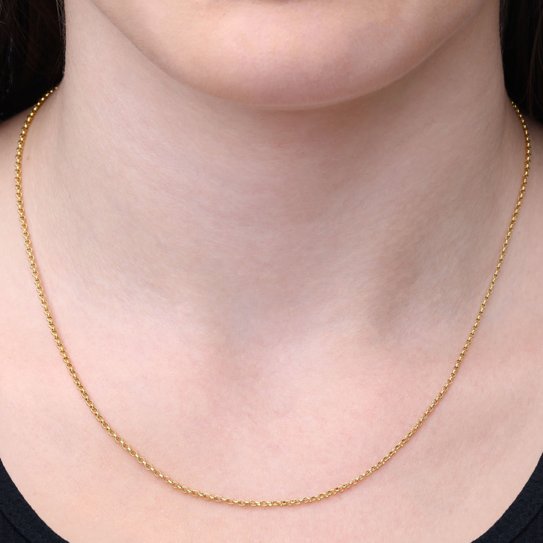 CORRENTE ELOS, 45CM AU AM 18K <AROS: DIM.:>