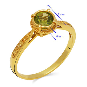 Conjunto Solitário em Prata 925 com Peridoto