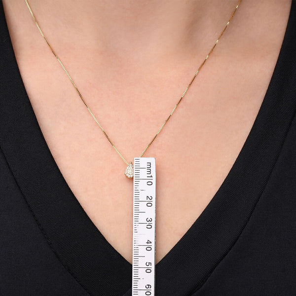 Conjunto em Prata 925 Gota com Zircônias