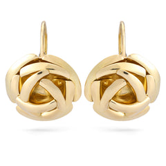 Par de Brinco em Ouro Amarelo 18k Flor