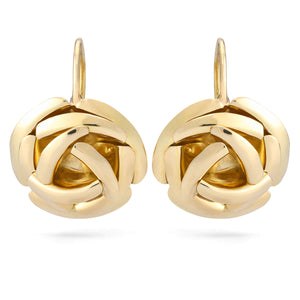 Par de Brinco em Ouro Amarelo 18k Flor