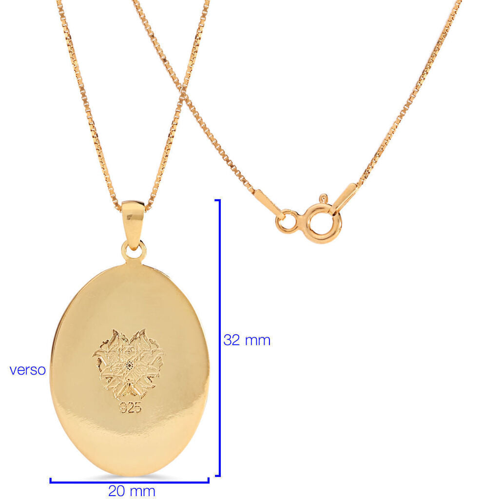 Pingente em Prata 925 com Banho de Ouro Amarelo