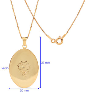 Pingente em Prata 925 com Banho de Ouro Amarelo
