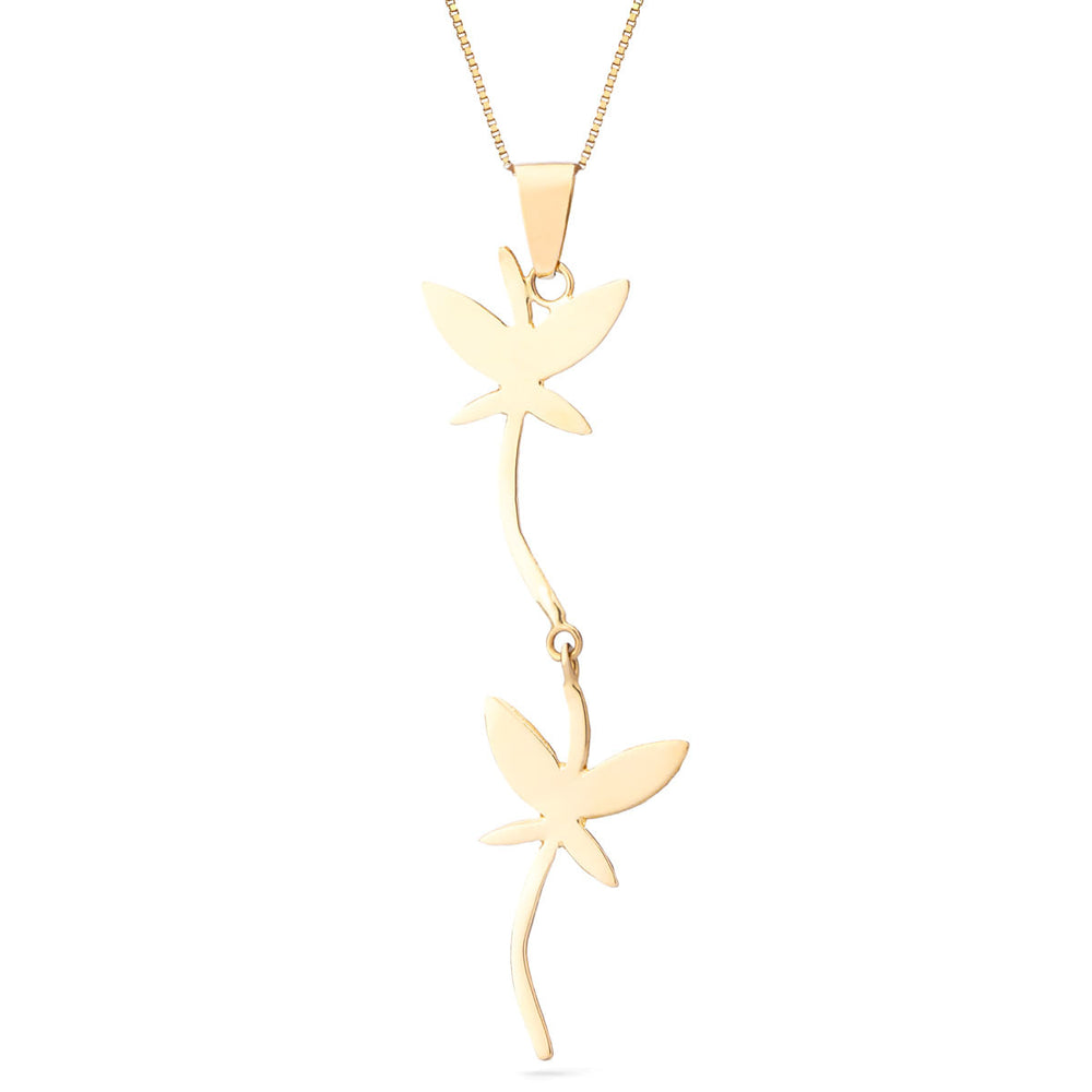 Pingente Em Ouro Amarelo 18k Libélula